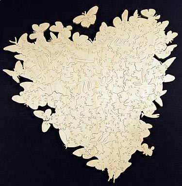 Hand Cut Wooden Jigsaw Puzzle Pieces